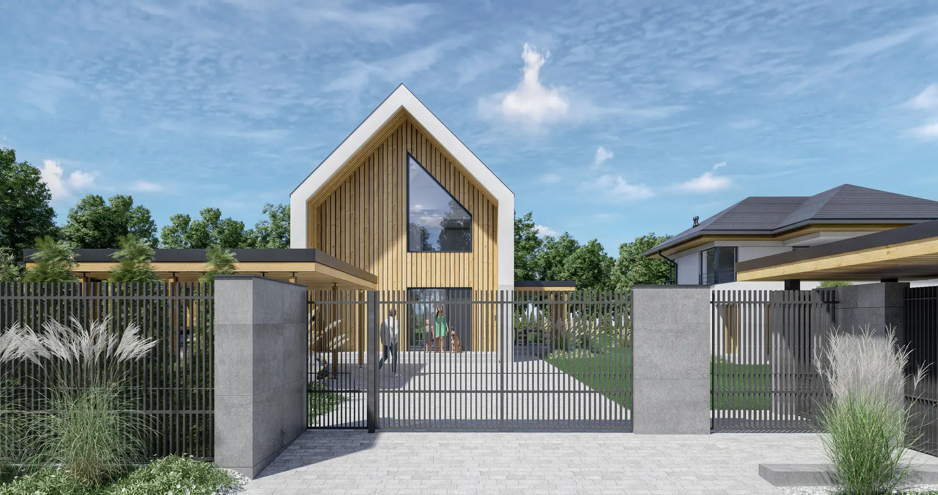 Projekt domu pod górą