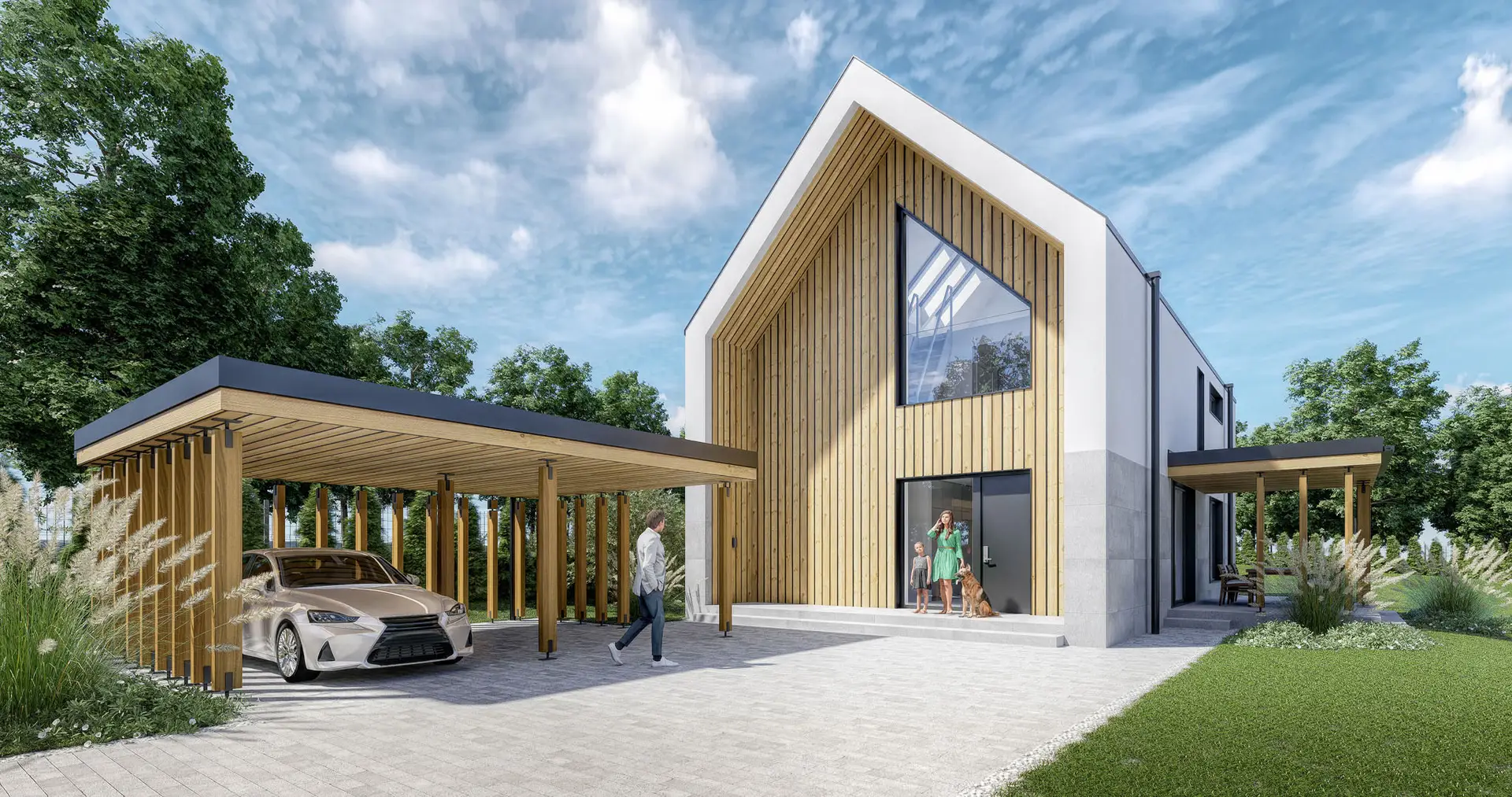 Projekt domu pod górą