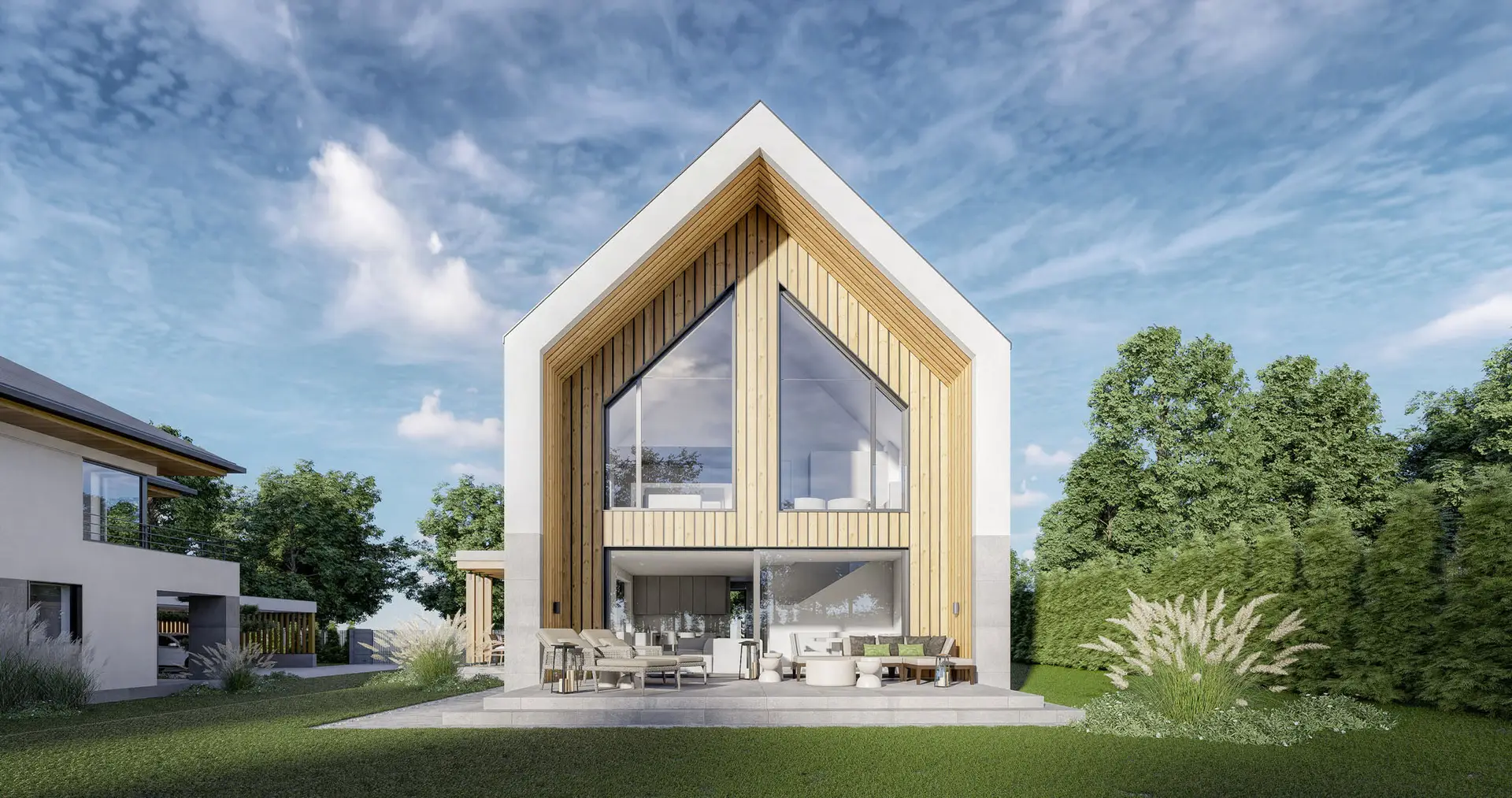 Projekt domu pod górą