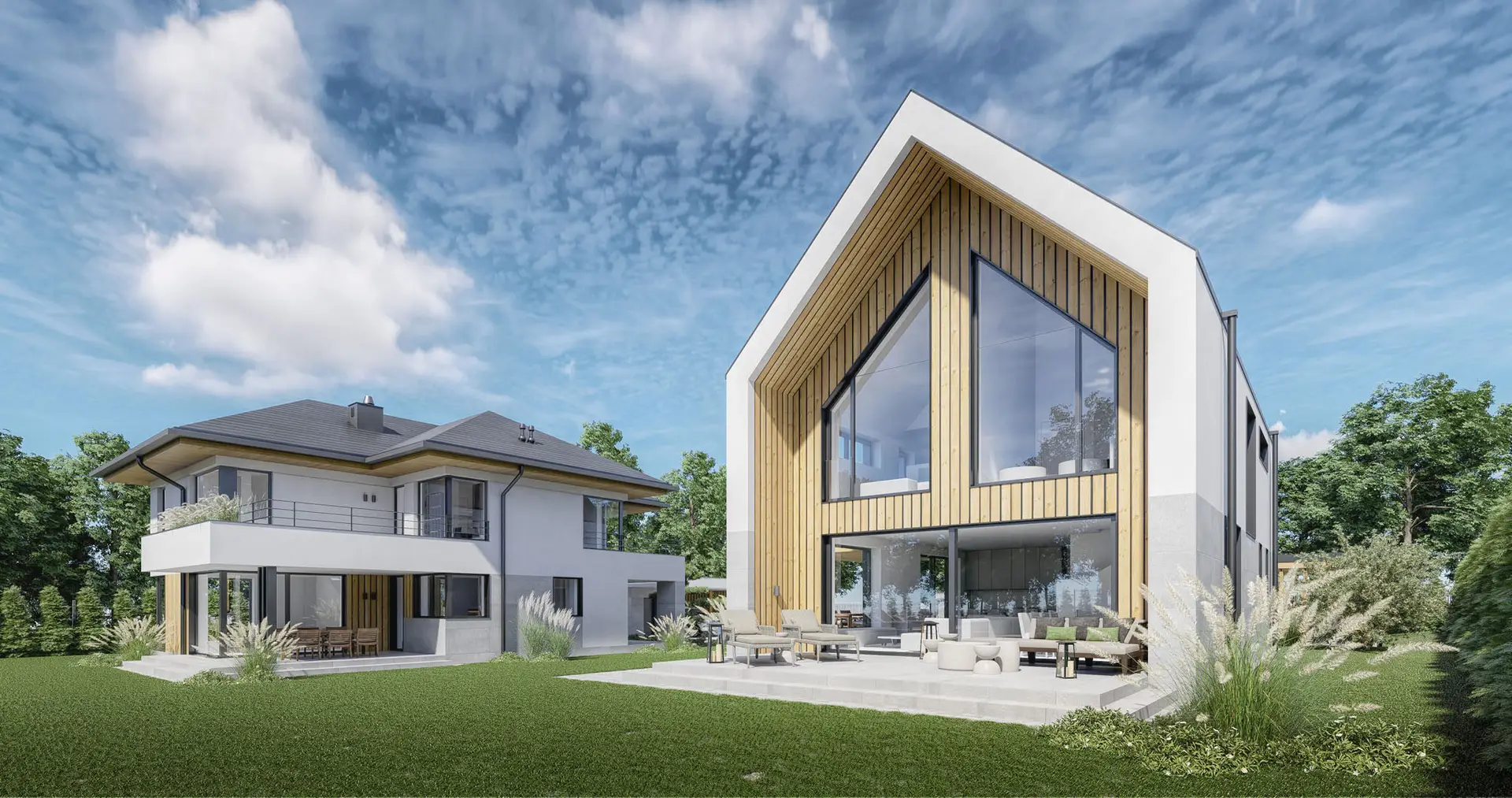 Projekt domu pod górą