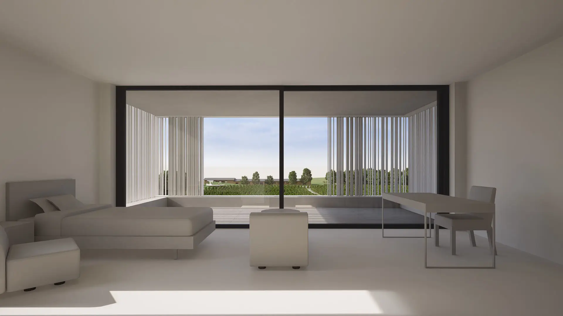 Projekt willi w krajobrazie