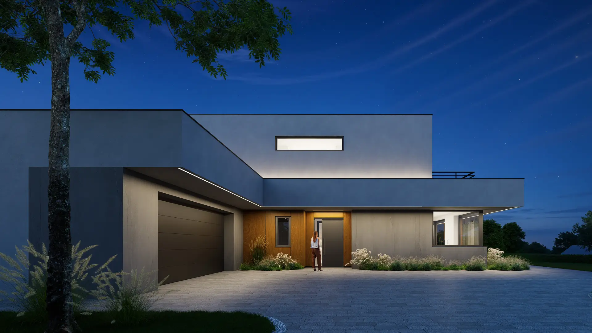 Projekt domu jednorodzinnego - Modernistyczna willa